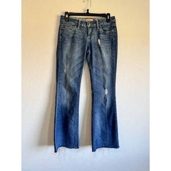 Paige Petite Women's Denim Jeans Laurel Canyon Organic Cotton Bootcut Size 26 - Picture 1 of 11